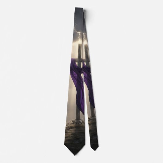 Christian Cross Testimony Necktie Stropdas (Voorkant)