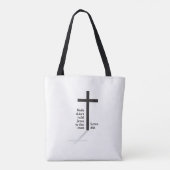 Christian cross tote bag (Dos)