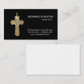 Christian cross visitekaartje (Voorkant / Achterkant)