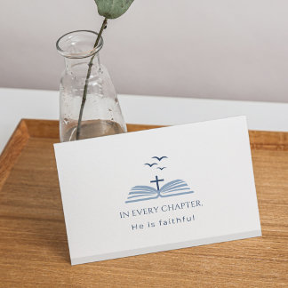 Christian Custom Message Scripture Inspirational Bedankkaart