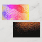 Christian Dance Empreinte Pieds Cartes de visite (Devant / Derrière)