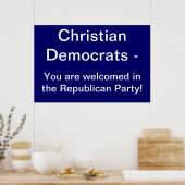 Christian Democrats Poster (Cuisine)