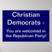 Christian Democrats Poster (Devant)