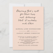 Christian Elegant Script Faire-part de mariage (Devant)