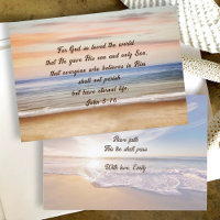 Christian Encouragement Écriture Cartes plates