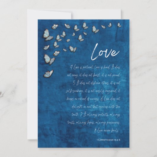 Christian Faire-part de mariage 1 Corinthiens13:4- (Devant)