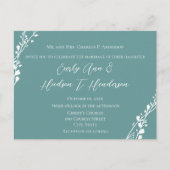 Christian Faire-part de mariage Blue Sherbert (Devant)