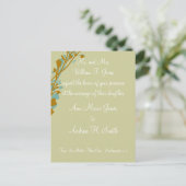 Christian Faire-part de mariage Carmel et Blue (Debout devant)