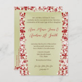 Christian Faire-part de mariage Carmel et Blueberr (Devant / Derrière)