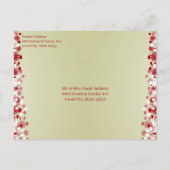 Christian Faire-part de mariage Carmel et Blueberr (Dos)