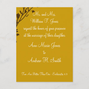 Christian Faire-part de mariage Carmel et Blueberr