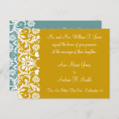 Christian Faire-part de mariage Carmel et Blueberr (Devant / Derrière)