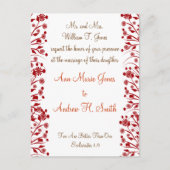 Christian Faire-part de mariage Carmel et Blueberr (Devant)