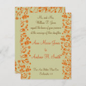 Christian Faire-part de mariage Carmel et Blueberr (Devant / Derrière)