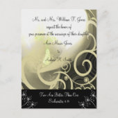 Christian Faire-part de mariage Green Cala Lily (Devant)