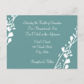 Christian Faire-part de mariage Nature's Green & B (Dos)