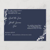 Christian Faire-part de mariage Rich Deep Blueberr (Dos)