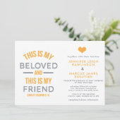 Christian Faire-part de mariage - Voici Mon bien-a (Debout devant)