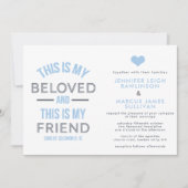 Christian Faire-part de mariage - Voici Mon bien-a (Devant)