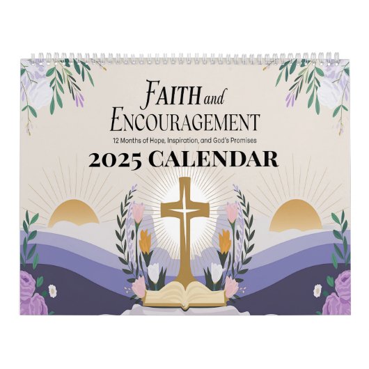 Christian Faith and Encouragement 2025 Calendrier (Protection)