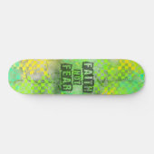 Christian Faith Pas Fear Skateboard Design (Horz)