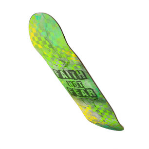 Christian Faith Pas Fear Skateboard Design