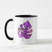 Christian Faith Purple & Gold Coffee Mug (Gauche)