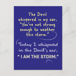 Christian Femme Cartes postales Diable murmuré Je