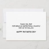 Christian FÊTE DES PÈRES meilleur modèle Carte pho (Dos)