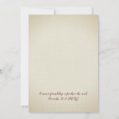 Christian Friendship Carte de remerciements Fleur  (Dos)