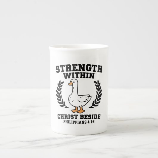 Christian Goose Mug – “Strength Within, Christ Bes (Devant)