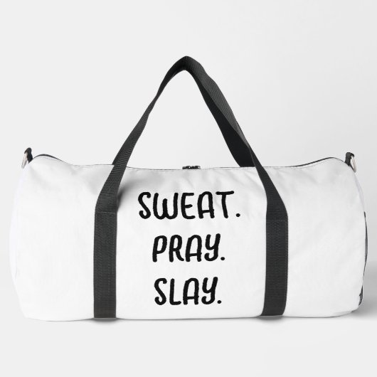 Christian Gym Sac Sweat Pray Slay (Recto)