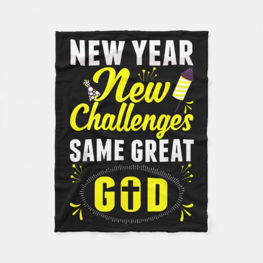 Christian Happy New Year New Challenges Same Great Fleece Deken (Voorkant)