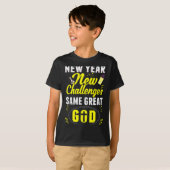 Christian Happy New Year New Challenges Same Great T-shirt (Voorkant volledig)