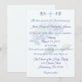 Christian Hydrangea Faire-part de mariage (Devant / Derrière)
