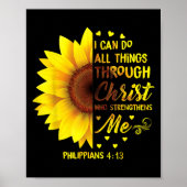 Christian I Can Do All Things Through Christ Bible Poster (Voorkant)