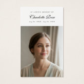 Christian In Loving Memory Memorial Prayer Card  (Devant)