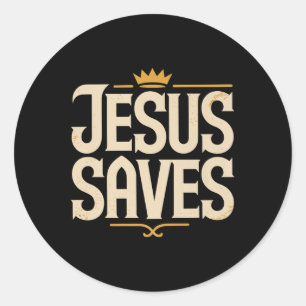 Christian Jesus redt premie Ronde Sticker