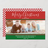 Christian Joyeux Noël Ecriture et Carte photo (Devant / Derrière)