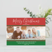 Christian Joyeux Noël Ecriture et Carte photo (Debout devant)