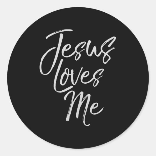 Christian Love Quote Gift For New Believers Jesus Ronde Sticker (Voorkant)