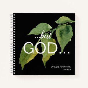 Christian mais God Foliing Black Prayer Journal