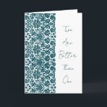 Christian Mariage damassé Invitation Deux sont mei<br><div class="desc">Deux sont meilleurs qu'un chrétien Vintage Damask Floral Wedding Invitations - L'écriture est à l'intérieur de la page haut Ecclesiastes 4:9 Vous choisissez la couleur Arrière - plan de près de 200 couleurs</div>