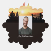 Christian Memorial Father Son Fishing Fisherman Ornament Kaart (Voorkant)