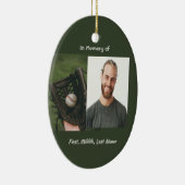 Christian Memorial Keepsake Baseball Game Player Keramisch Ornament (Rechts)