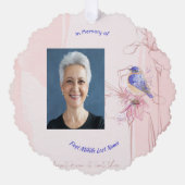 Christian Memorial Keepsake Bluebird Garden Ornament Kaart (Voorkant)