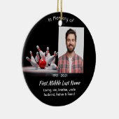 Christian Memorial Keepsake Bowling Bowler Keramisch Ornament (Rechts)