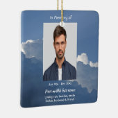 Christian Memorial Keepsake Clouds Sky Heavenly Keramisch Ornament (Rechts)