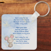 Christian Memorial Keepsake Cute Little Mouse Sleutelhanger (Achterkant)
