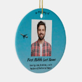 Christian Memorial Keepsake Pilot Airplane Flying Keramisch Ornament (Rechts)